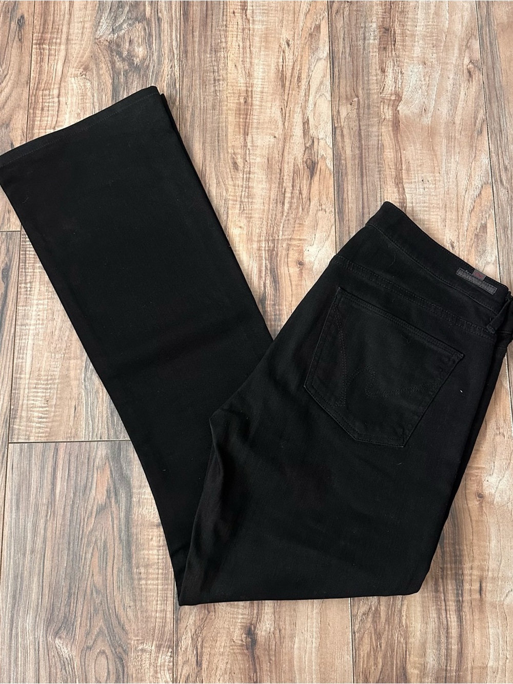 NWOT Citizens Of Humanity Black Amber Medium Rise Boot Cut Jeans • 30 x 32